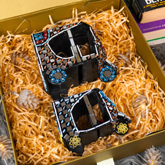 Twin Traditional Pakistani Truck Art Desk Organizer Gift Set