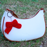 Handcrafted Crochet Bow Keychain
