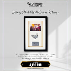 Family Photo with Custom Message