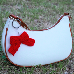 Handcrafted Crochet Bow Keychain