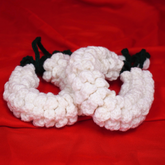 Snowy Elegance: Handcrafted White Crochet Gajra Set