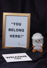 Handcrafted Corporate Welcome Gift Box with Crochet Coffee Companion