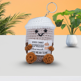 Handmade Sentimental Espresso Key Chain