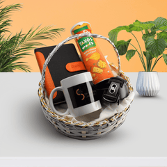 Executive Office Gift Basket – Belt & Snacks Edition