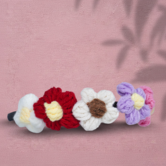 BloomCraft Crochet Floral Hairband