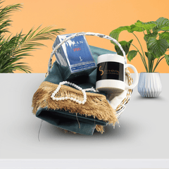 Elegant Parents Gift Basket – Perfume, Customized Mug & Tasbeeh Set