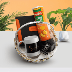 Executive Office Gift Basket – Belt & Snacks Edition