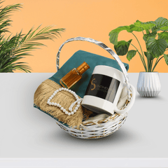 Moments of Peace Gift Basket – Customized Mug, Fragrance & Prayer Beads