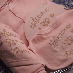 Pink Newborn Outfit Set – Welcome Baby Gift Basket