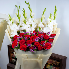 Majestic Rose & Gladiolus Bouquet
