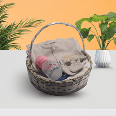 Sweet Beginnings Pink Baby Gift Basket – With Feeding Bottle