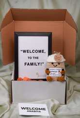 Handcrafted Corporate Welcome Gift Box with Crochet Coffee Companion