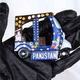 Handcrafted Pakistani Rickshaw Fridge Magnet