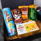Tapal Green Tea, Pop Nosh Popcorn & Wheatables Gourmet Gift Box