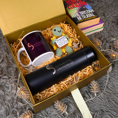 Positive Turtle Amigurumi, Smart Thermos & Ceramic Mug Corporate Gift Set