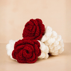 Velvet Bloom Crochet Gajra Pair