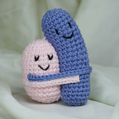 “Pinky and bluey” Handmade with forever love for friendship’s day