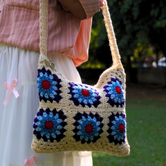 Brown Crochet Tote