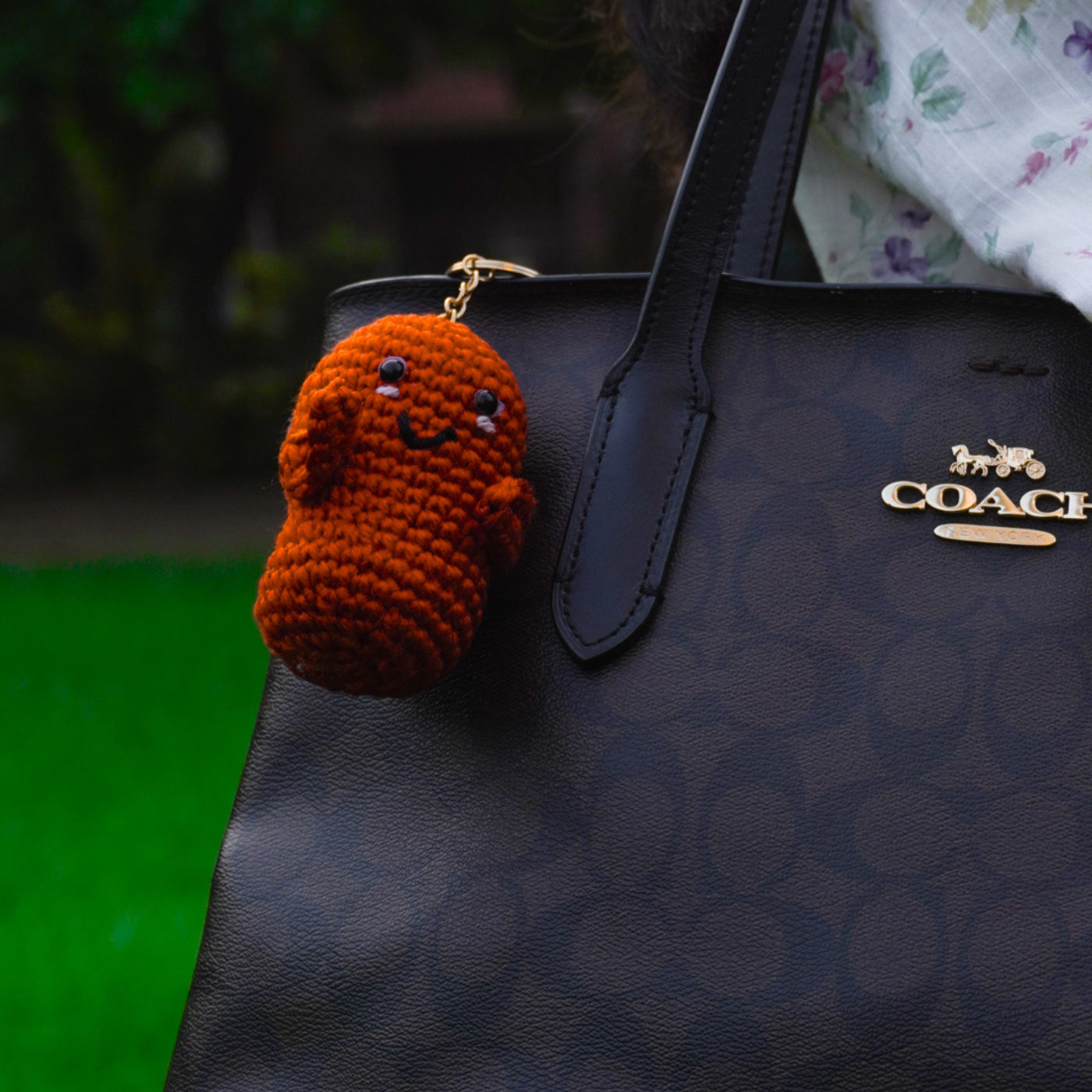 Emotional Bean – Crocheted Plush Toy Key Chain