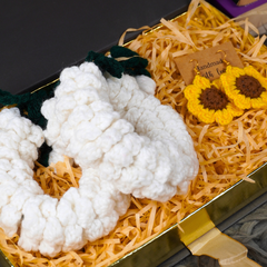 Sunlit Jasmine Crochet Gajra & Earring Combo Set