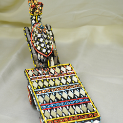 Handcrafted Pakistani Camel Cart Miniature - Truck Art Decor Lahore