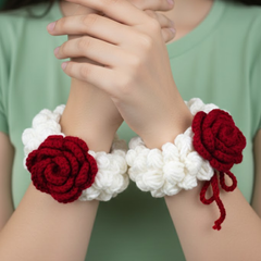 Velvet Bloom Crochet Gajra Pair