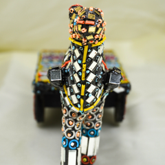 Handcrafted Pakistani Camel Cart Miniature - Truck Art Decor Lahore