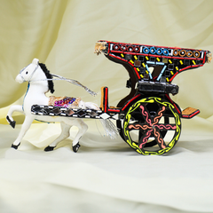 Traditional Pakistani Horse Carriage Miniature - Lahore
