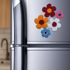 Handmade Daisy Fridge Magnet – Blushing Bloom