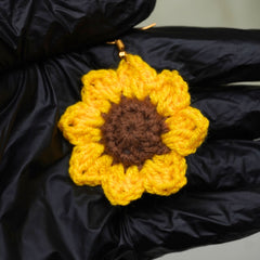 Handcrafted Crochet Sunflower Earrings