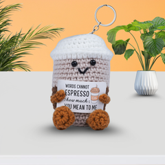 Handmade Sentimental Espresso Key Chain