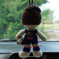 Messi Crochet Car Hanging Accessory