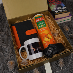 Executive Leather Diary, Belt, Ceramic Mug & Snack Gift Set