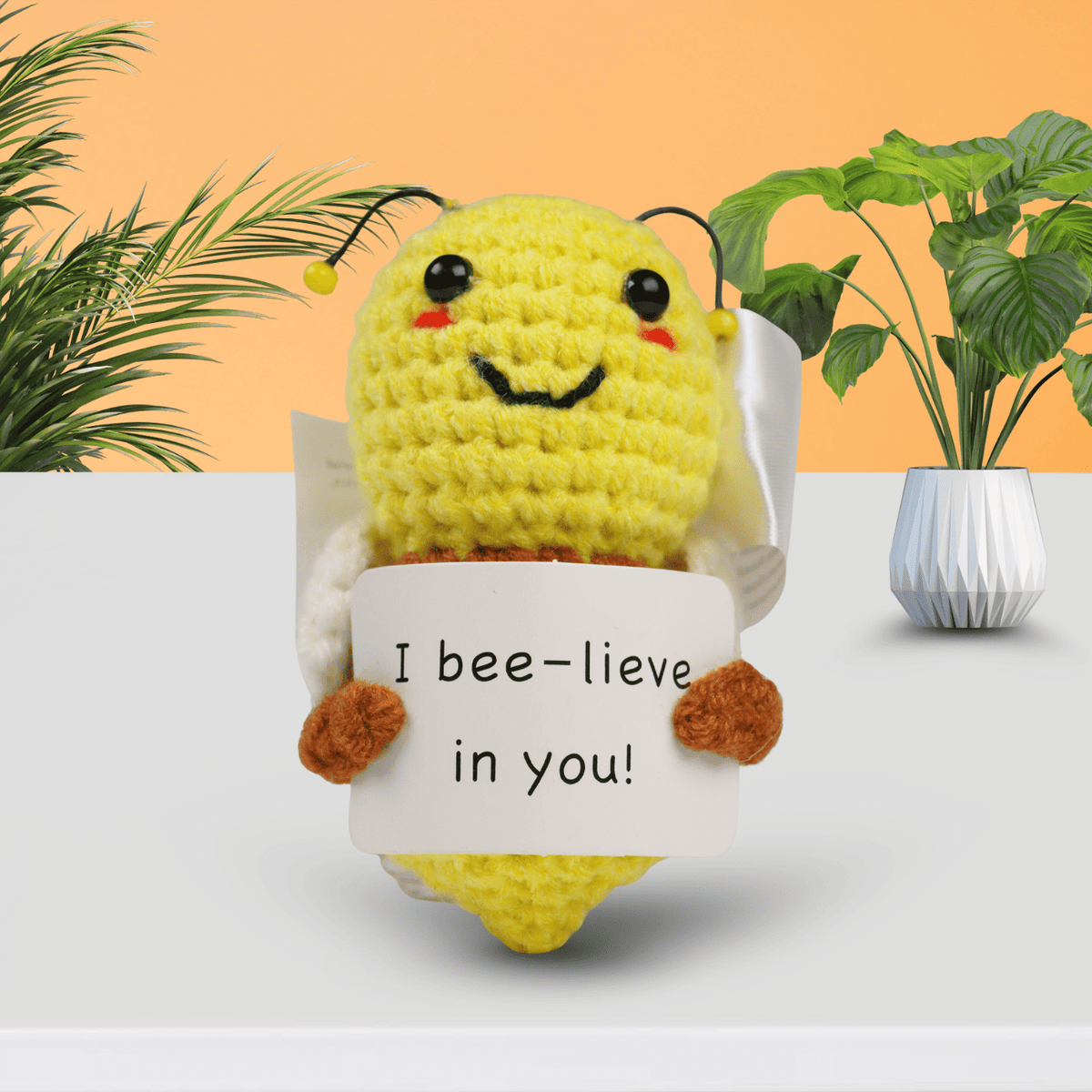 Motivational Bee – Crocheted Plush Toy