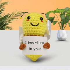 Motivational Bee – Crocheted Plush Toy