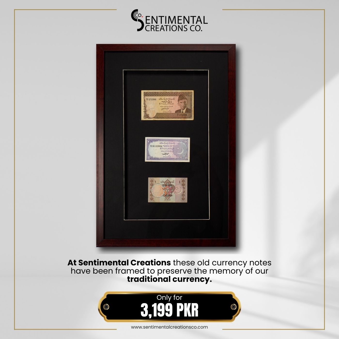 Currency Frame Keepsake