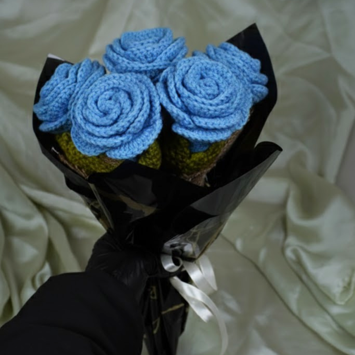 Blue Rose Wrapped Combo