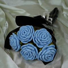 Blue Rose Wrapped Combo