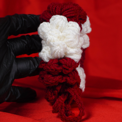 Ruby Blossom Crochet Gajra