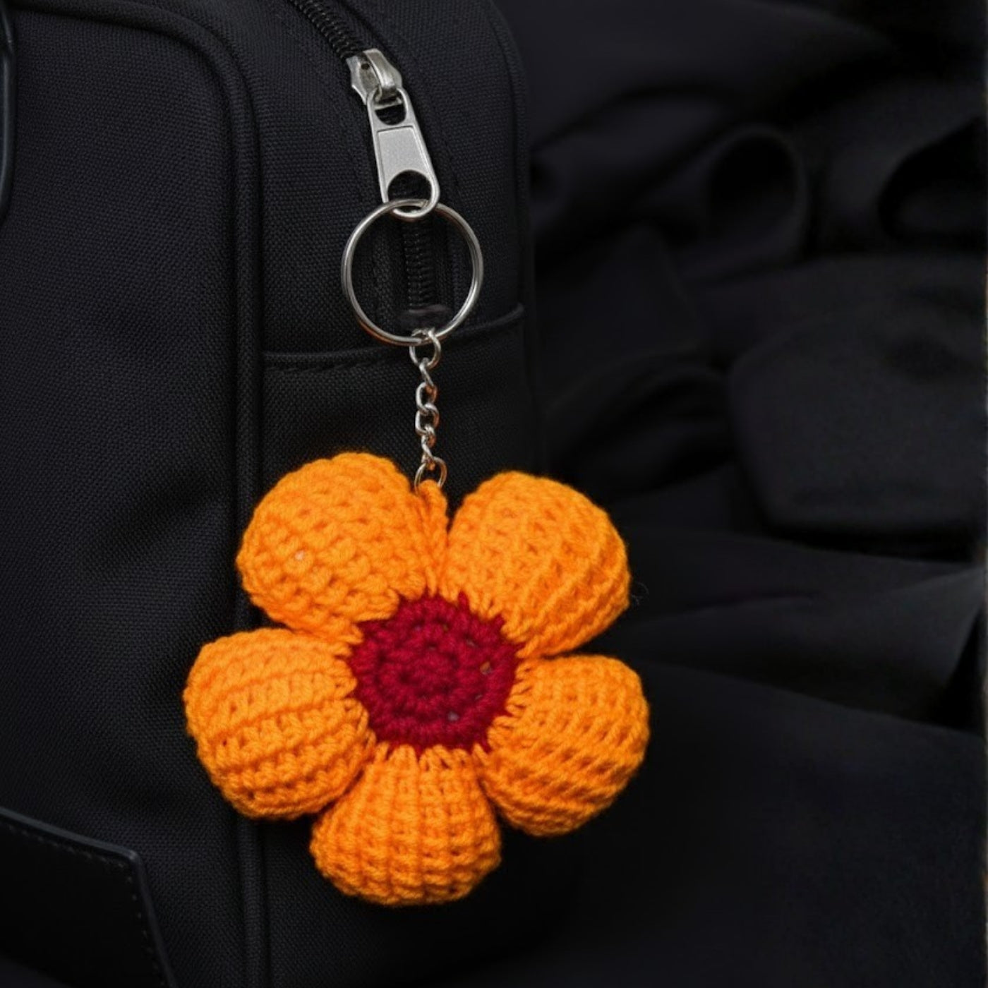 Ivory Keychain Ivory Sunset Crochet Keychain – Sentimental Creations