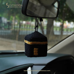 Holy Kaaba Crochet Car Hanging Accessory