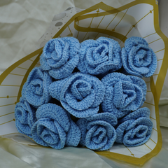 Blue Rose Wrapped Combo