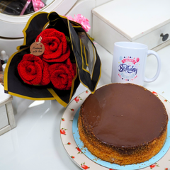Handcrafted Rose & Chocolate Celebration Set