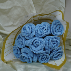 Blue Rose Wrapped Combo