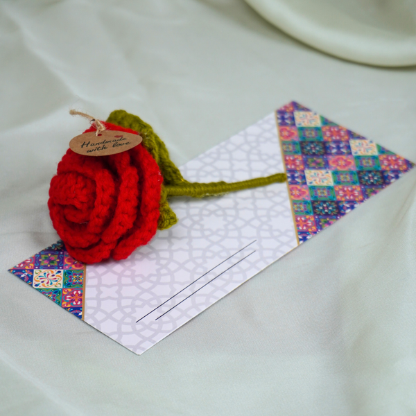 Small Red Rose with Eidi Envelop