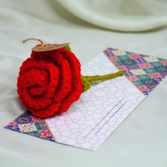 Small Red Rose with Eidi Envelop