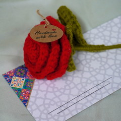 Small Red Rose with Eidi Envelop