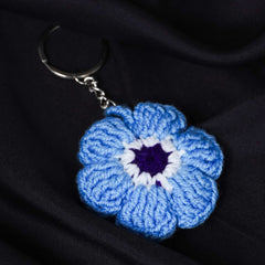 Blush Breeze Crochet Keychain
