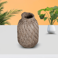Handwoven Natural Fiber Pot
