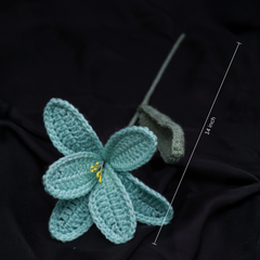 Turquoise Bloom Crochet Lily